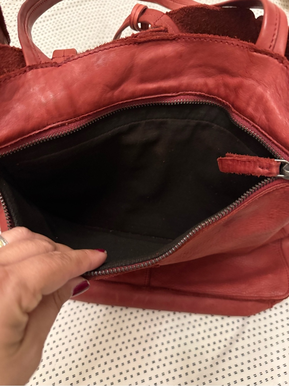 Harbour 2nd Elbe Leather Shopper Tote Bag - Picture 5 of 14